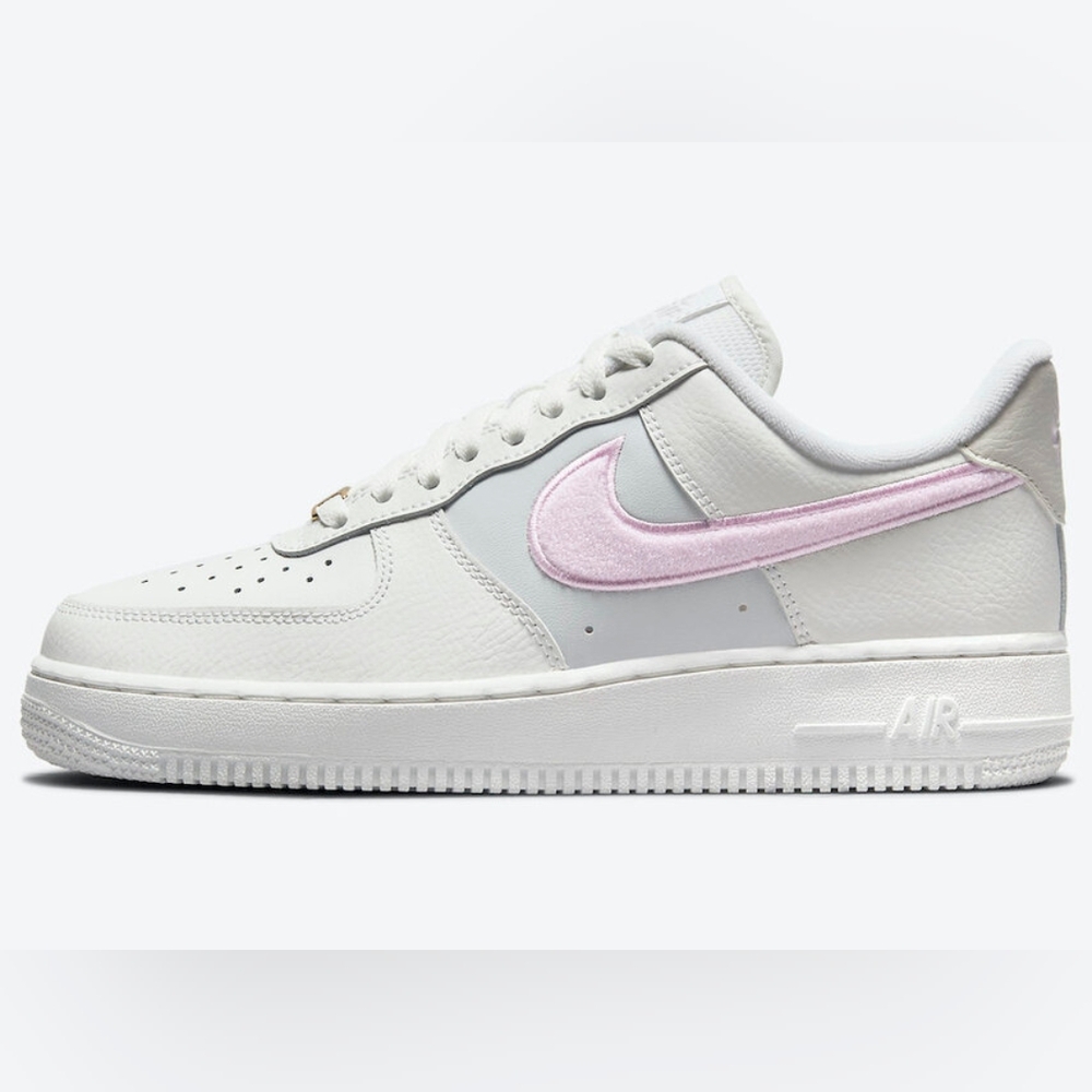 Nike  Air Force 1 Chenille Swoosh Sneakers - Picture 2 of 12